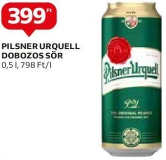 Auchan Pilsner Urquell dobozos sör 0,5 l ajánlat