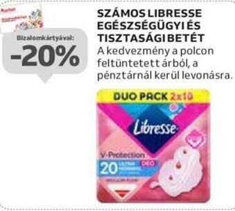 Auchan Számos Libresse egészségügyi és tisztasági betét ajánlat