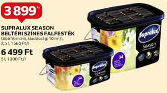 Auchan Supralux Season beltéri színes falfesték 2,5 l ajánlat