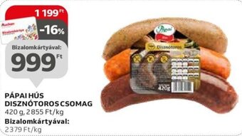 Pápai hús disznótoros csomag 420 g