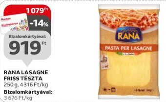 Auchan Rana Lasagne friss tészta 250 g ajánlat