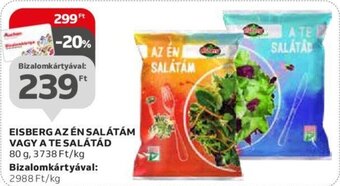Auchan Eisberg Az én salátám vagy a te salátád 80 g ajánlat