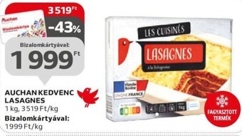 Auchan Auchan Kedvenc lasagnes 1 kg ajánlat