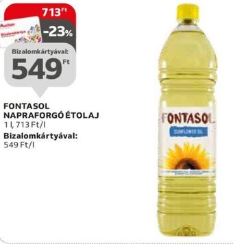 Auchan Fontasol Napraforgó étolaj 1 l ajánlat