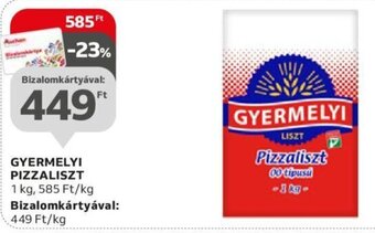 Auchan Gyermelyi Pizzaliszt 1 kg ajánlat