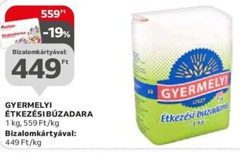 Auchan Gyermelyi Étkezési búzadara 1 kg ajánlat