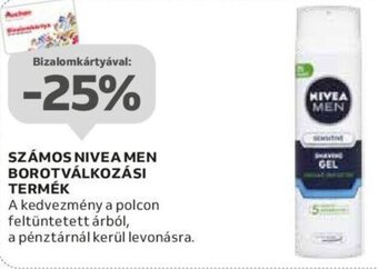 Auchan Számos Nivea Men borotválkozási termék ajánlat
