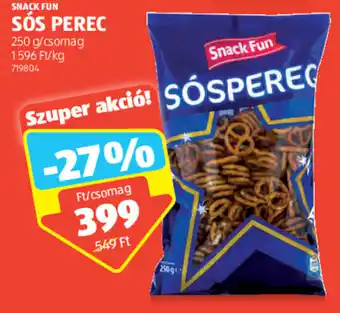 ALDI Snack Fun Sós perec ajánlat