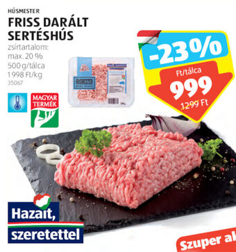 ALDI Húsmester Friss darált sertéshús 500 g ajánlat