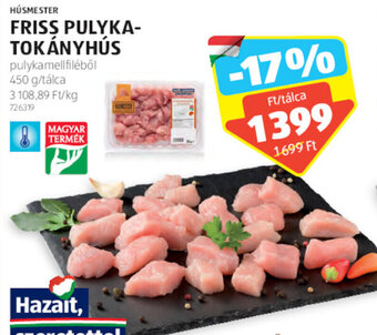 ALDI Húsmester Friss pulyka- tokányhús 450 g ajánlat