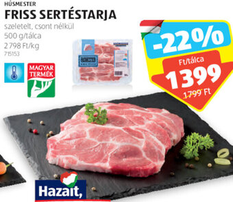 ALDI Húsmester Friss sertéstarja 500 g ajánlat