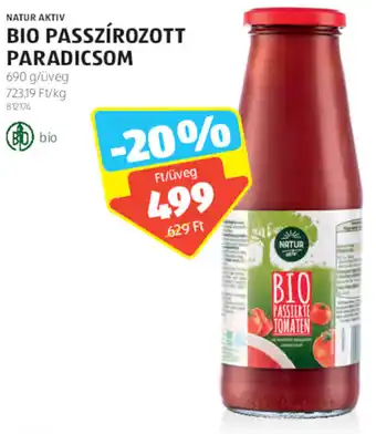 ALDI Natur Aktiv Bio passzírozott paradicsom 690 g ajánlat