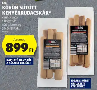 ALDI Bbq Kövön sütött kenyérrudacskák 420 g ajánlat
