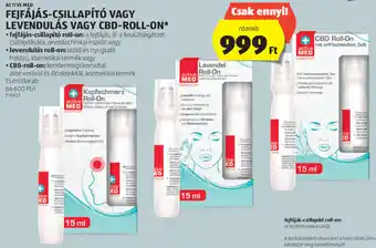 Active Med Fejfájás-csillapÍtó vagy levendulás vagy cbd-roll-on 1 db