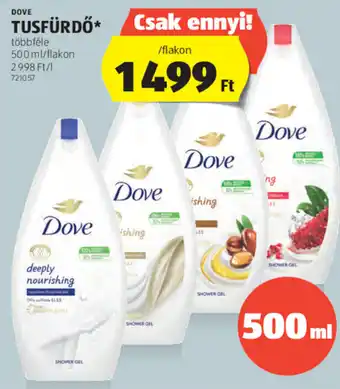 ALDI Dove Tusfürdő 500 ml ajánlat