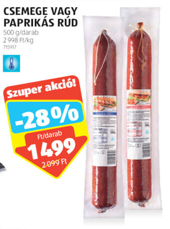 ALDI Csemege vagy paprikás rúd 500 g ajánlat