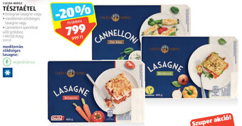 ALDI Cucina Nobile Tésztaétel 400 g ajánlat