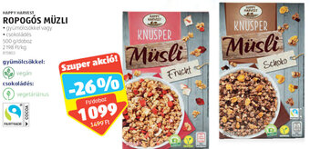 Happy Harvest Ropogós müzli 500 g