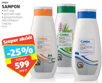 ALDI Ombia Sampon 500 ml ajánlat