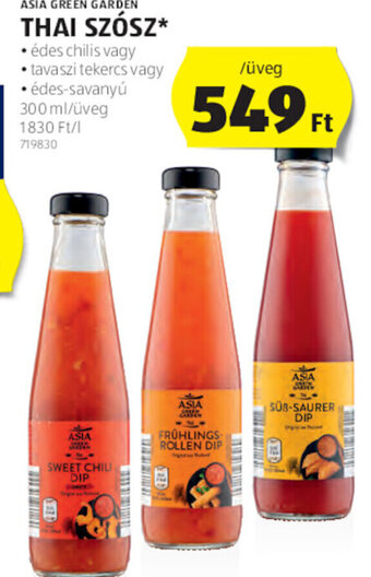 ALDI Asia Green Garden Thai szósz 300 ml ajánlat
