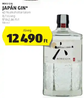 ALDI Roku Gin Japán gin 0,7 l ajánlat