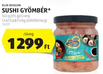 ALDI Blue Dragon Sushi gyömbér 145 g ajánlat