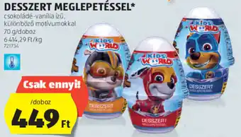 ALDI Desszert Meglepetéssel 70 g ajánlat