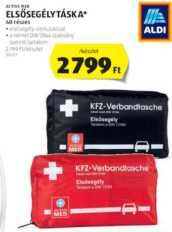 ALDI Active Med Elsősegélytáska 40 részes ajánlat