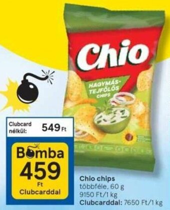 Tesco Chio Chips 60 g ajánlat