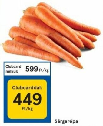 Tesco Sárgarépa 1 kg ajánlat