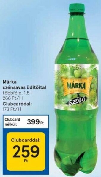 Tesco Márka Szénsavas üditőital 1,5 l ajánlat