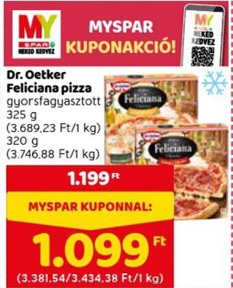 Spar Dr.Oetker Feliciana pizza 320 / 325 g ajánlat