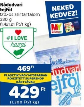 Spar Nádudvari tejföl 330 g ajánlat