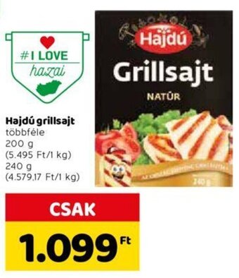 Spar Hajdú Grillsajt 200 / 240 g ajánlat