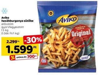 Spar Aviko hasábburgonya sütőbe 1,5 kg ajánlat