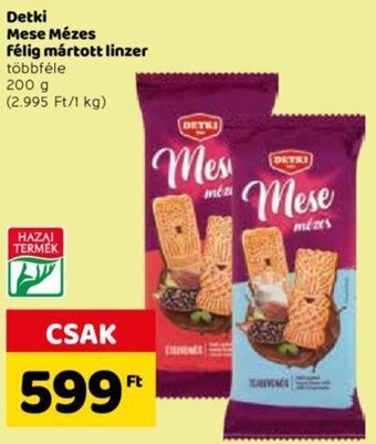 Spar Detki Mese Mézes félig mártott linzer 200 g ajánlat