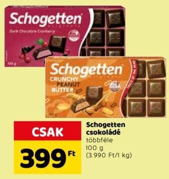 Spar Schogetten csokoládé 100 g ajánlat