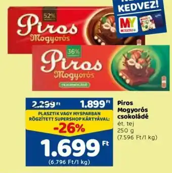 Piros Mogyorós csokoládé 250 g