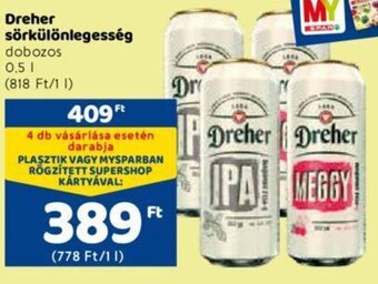 Spar Dreher Sörkülönlegesség 0,5 l ajánlat