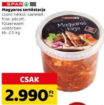 Spar Spar Magyaros sertéstarja 1 kg ajánlat