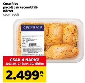 Spar Coco Rico Pácolt csirkecombfilé bőrrel 1 kg ajánlat