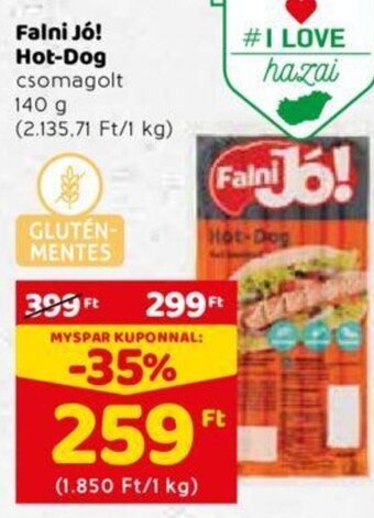 Spar Falni jó! Hot-Dog 140 g ajánlat