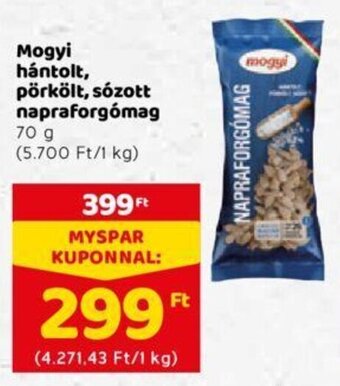 Spar Mogyi Hántolt, pörkölt, sózott napraforgómag 70 g ajánlat
