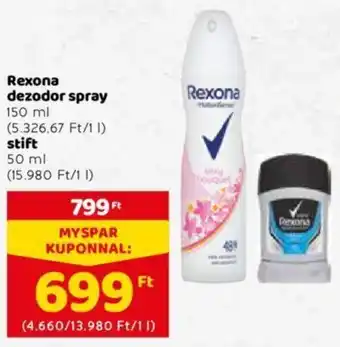 Rexona Dezodor spray 150 ml / stift 50 ml