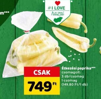 Spar Étkezési paprika 5 db ajánlat