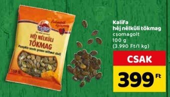 Spar Kalifa héj nélküli tökmag 100 g ajánlat