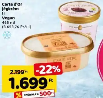 Spar Carte d'Or jégkrém 1 l ajánlat