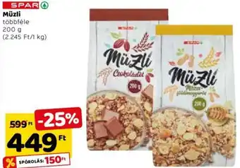 Spar Spar Müzli 200 g ajánlat