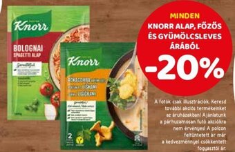 Spar Minden Knorr alap, főzős és gyümölcsleves árából ajánlat
