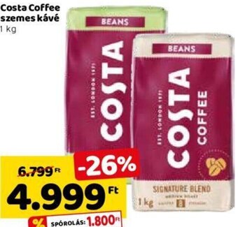 Costa Coffee szemes kávé 1 kg